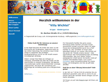 Tablet Screenshot of kita-villa-wichtel.de